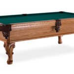Artisan-Chippendale-Pool-Table-Blue-Green-Felt