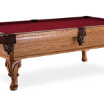 Artisan-Chippendale-Pool-Table-Burgundy-Felt
