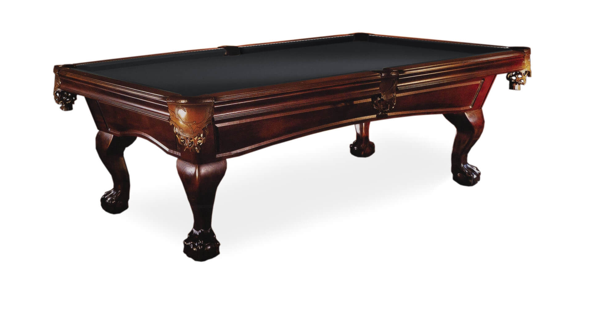 Beach – Pool Table – “Lancaster” – Mahogany – Pool Table Sizes 7, 8, and 9 Foot