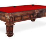 Beach-Linenfold-Oak-Pool-Table-Red-Felt-1
