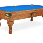 Beach-Merlot-Oak-Pool-Table-Tournament-Blue-Felt
