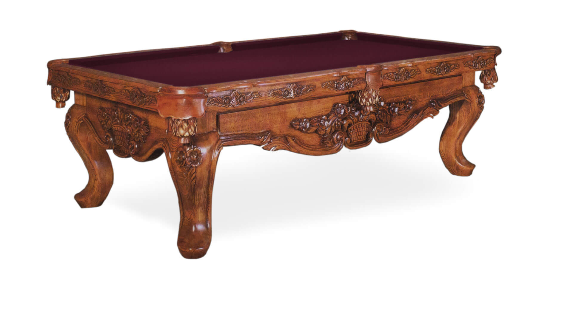 Beach – Pool Table – “Rosewood” – Oak – Pool Table Sizes 8 and 9 Foot - Image 13