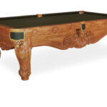 Beach-Sanibel-Oak-Pool-Table-Olive-Felt