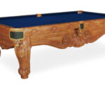 Beach-Sanibel-Oak-Pool-Table-Royal-Blue-Felt