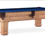 Golden-West-Highlander-Square-leg-Pool-Table-Royal-Blue-Felt