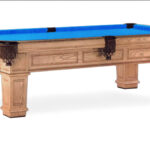 Golden-West-Highlander-Square-leg-Pool-Table-Tournament-Blue-Felt