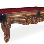 Golden-West-Sanibel-Shell-Pool-Table-Burgundy-Felt