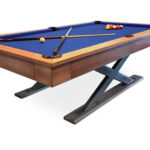 Golden-West-X-Table-Pool-Table-Electric-Blue-Felt