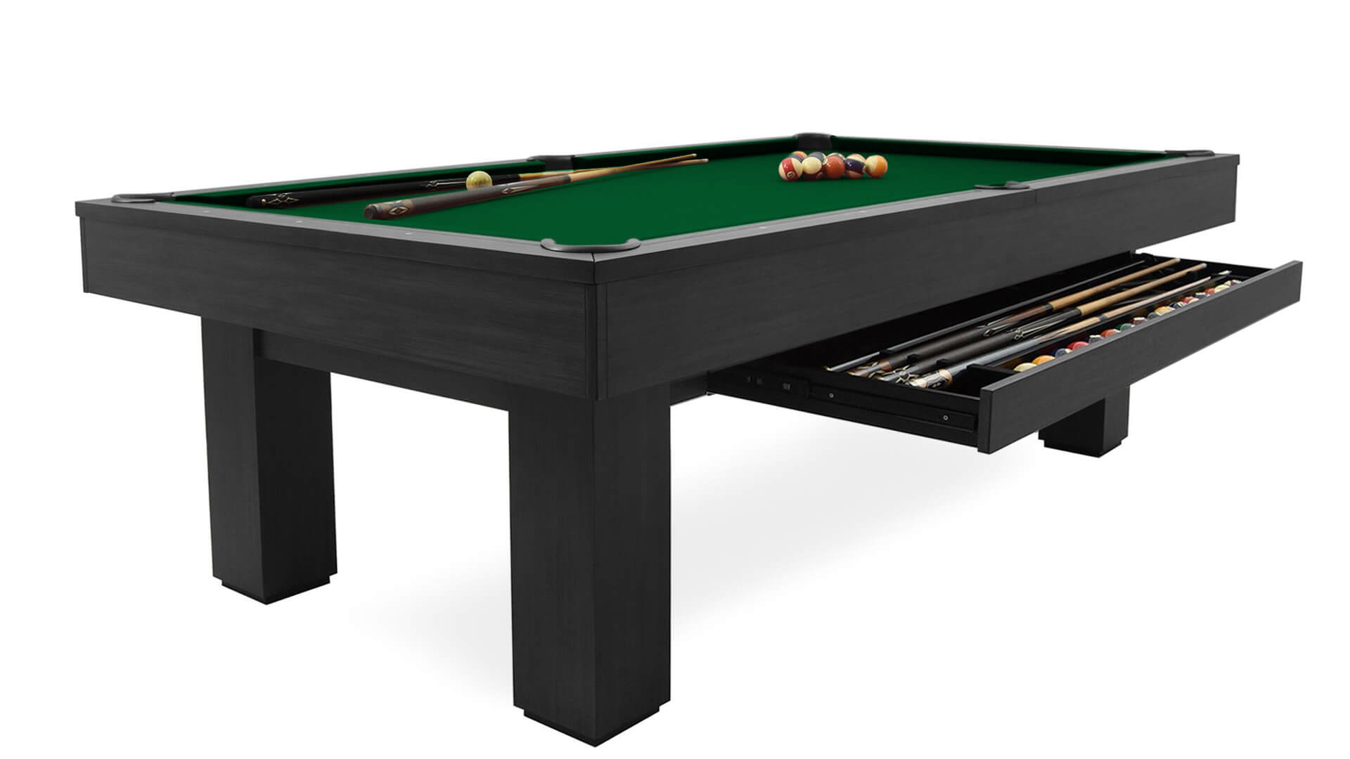 Imperial – “Brookline” Pool Table with Storage – Kona – 7 Foot and 8 Foot