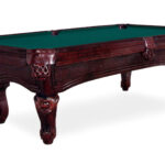 Kay-Woods-Newport-Cherry-Pool-Table-Blue-Green-Felt