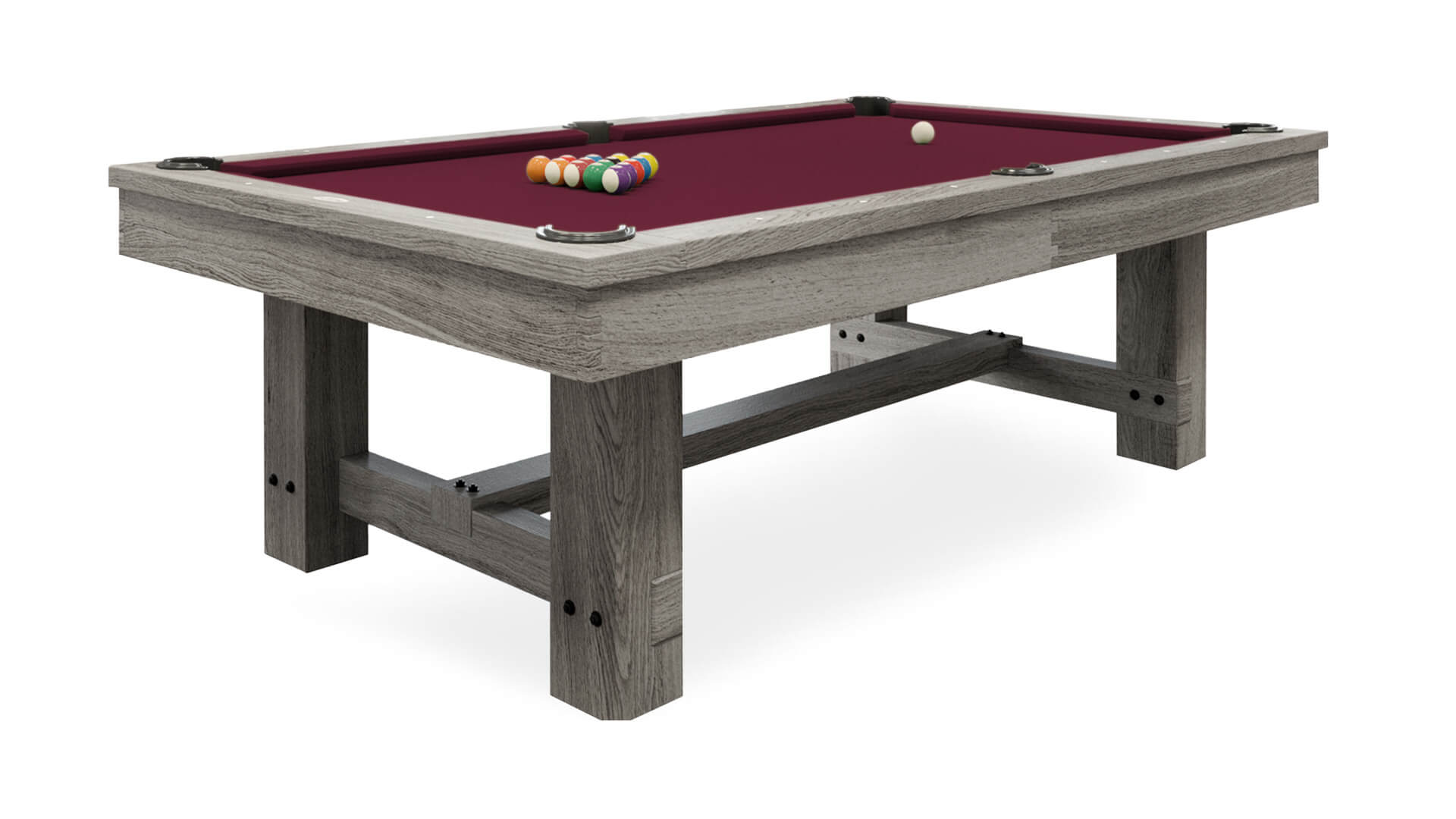 Kay Woods – “Rustic” – Grey Pool Table – 8 ft - Image 13