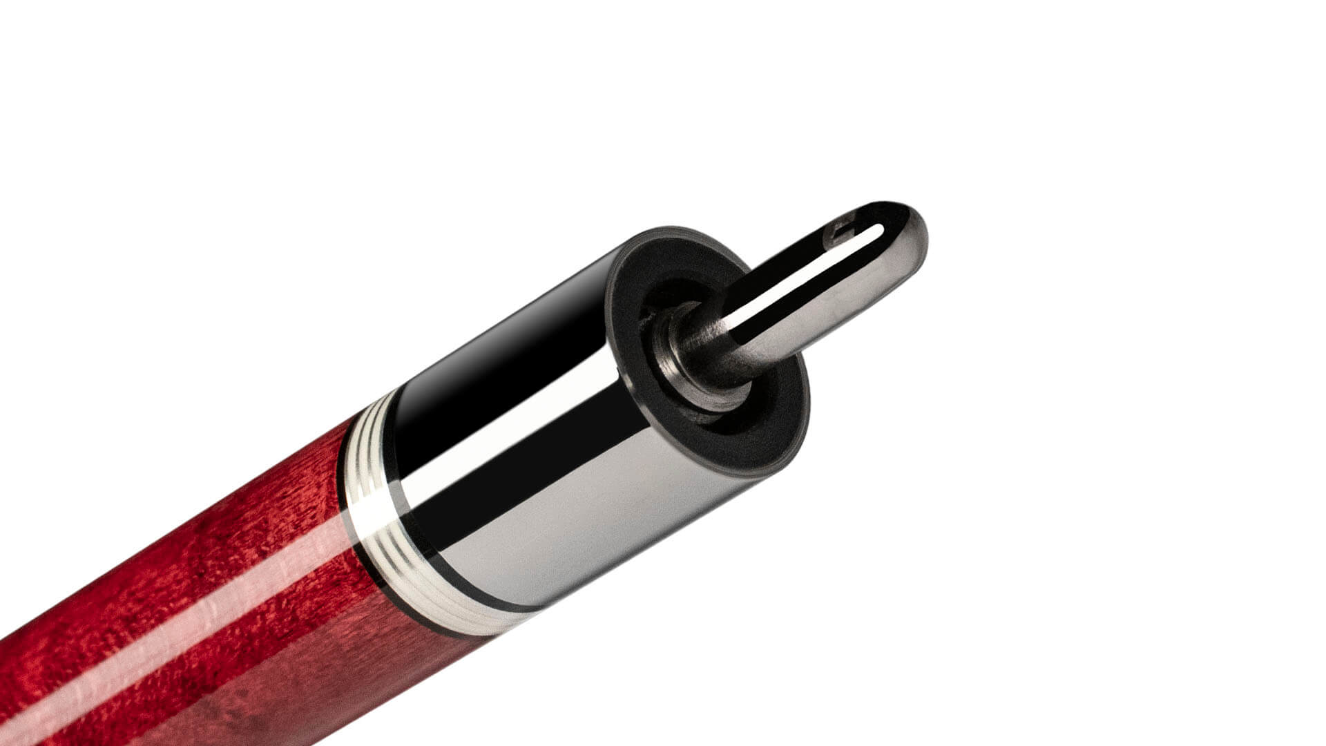 Predator – 9K 2 Pool Cue Red Leather Luxe Wrap - Image 3