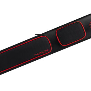 Poison Cue Case – “Armor” – Black Red – 2×4 Hard Case