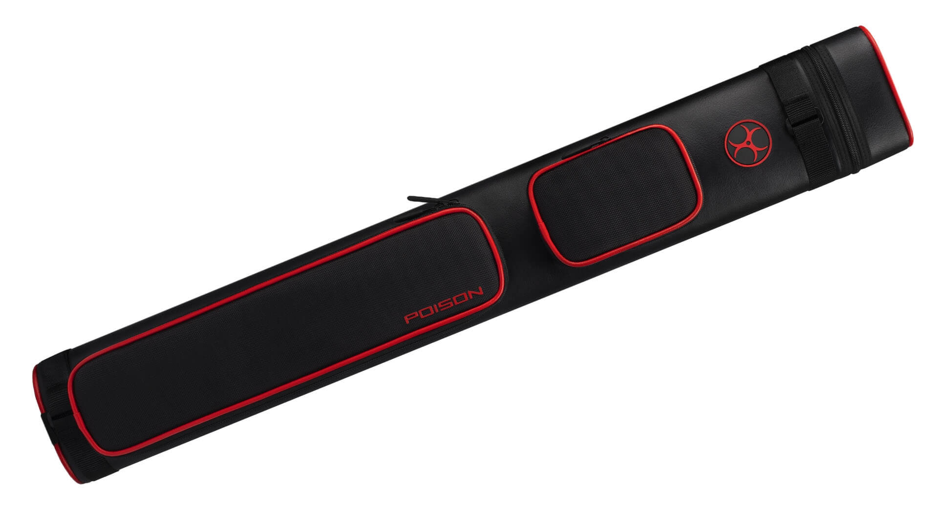 Poison Cue Case – “Armor” – Black Red – 2×4 Hard Case