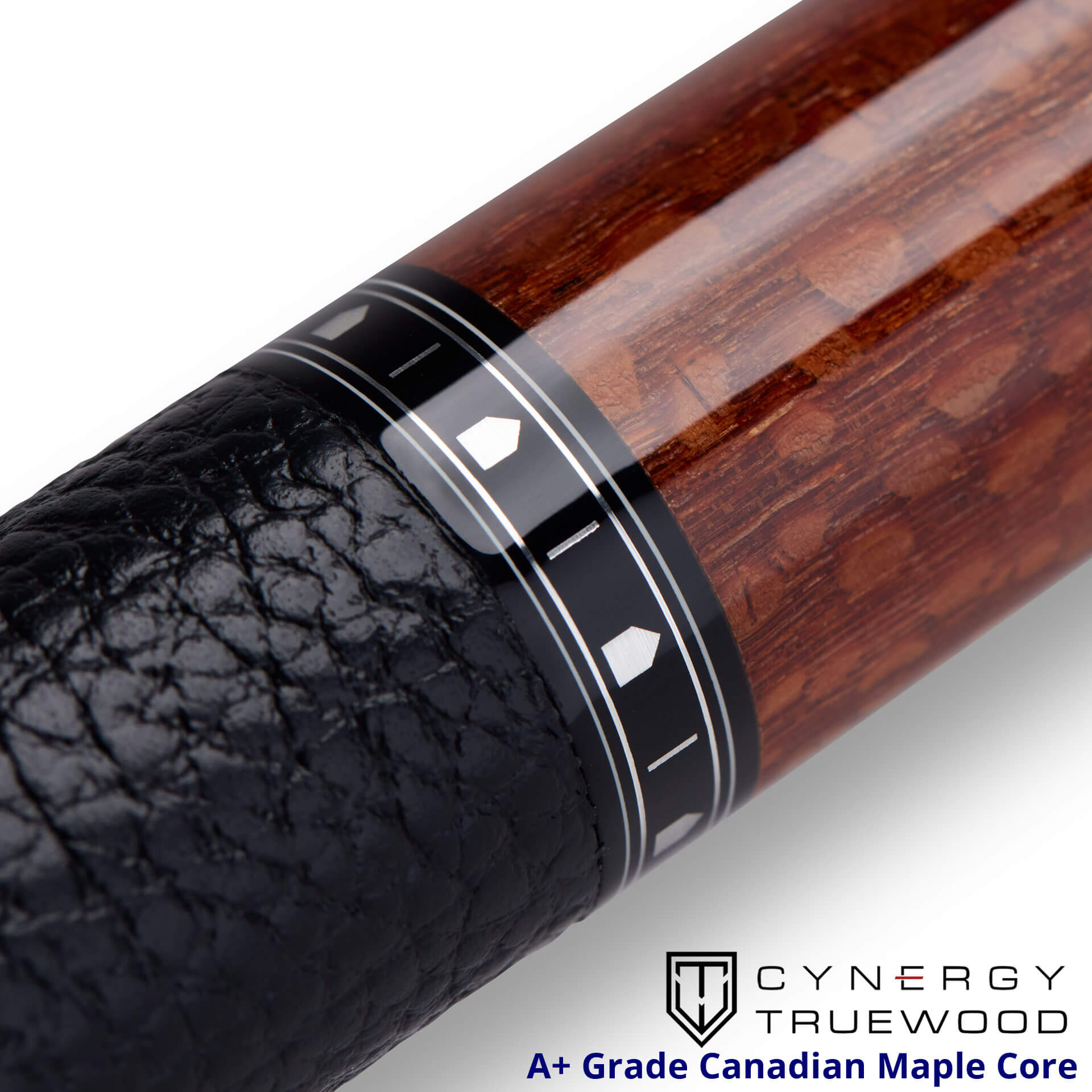 Cuetec Cynergy – Truewood Leopard II Pool Cue – Leather Wrap – 95-108LTW - Image 3