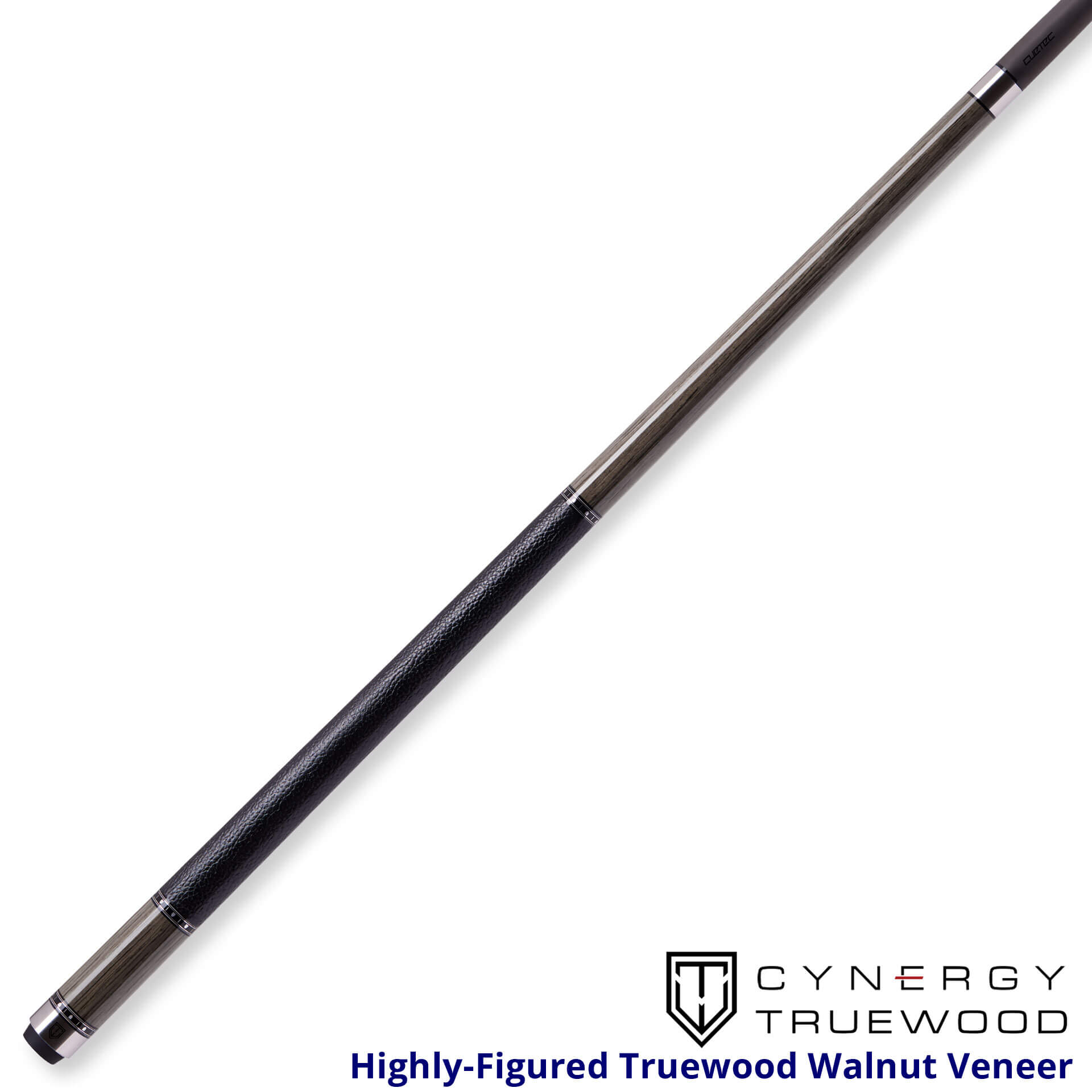 Cuetec Cynergy – Truewood Walnut II Pool Cue – Leather Wrap – 95-106LTW - Image 2