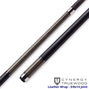 Cuetec Cynergy – Truewood Walnut II Pool Cue – Leather Wrap – 95-106LTW