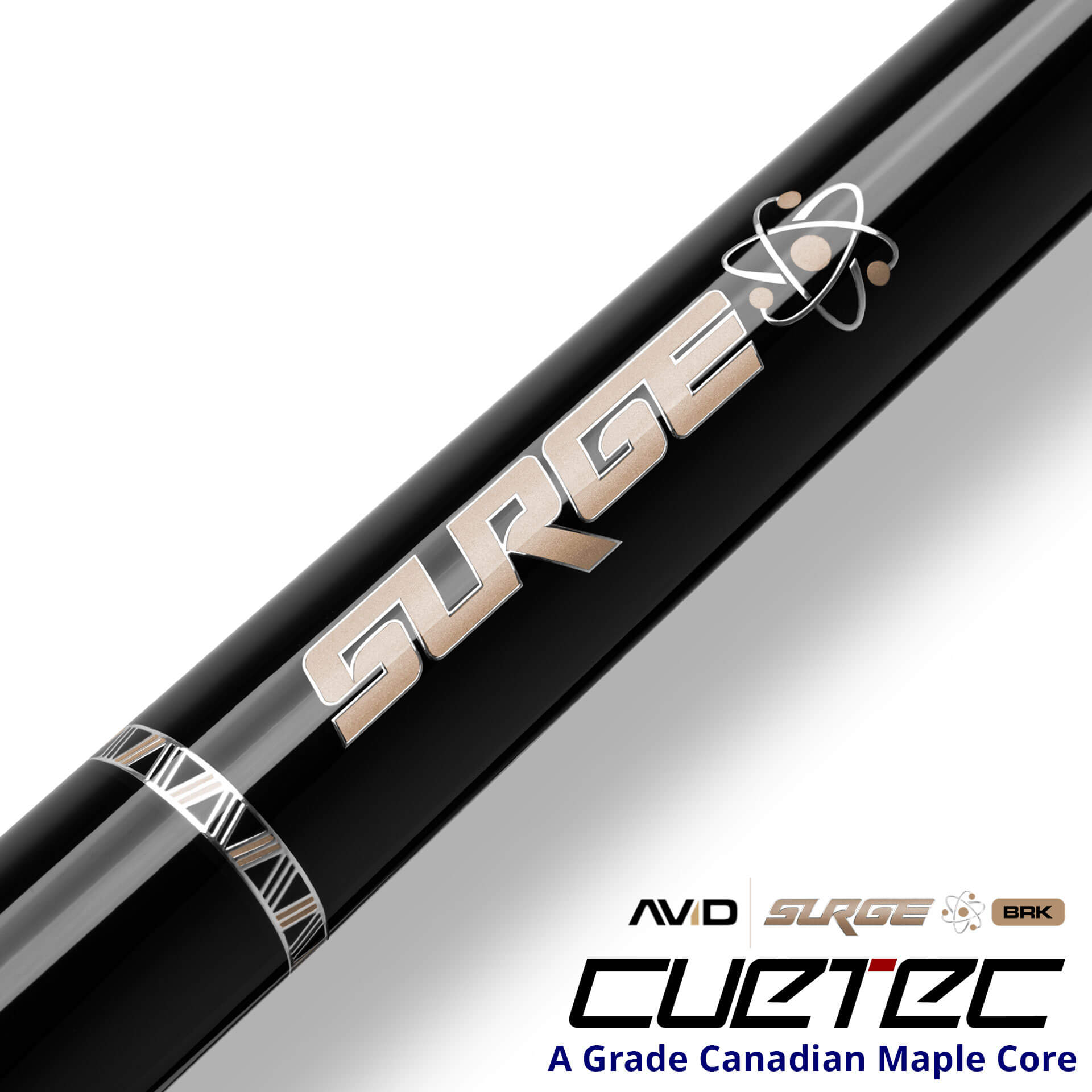 Cuetec – AVID Surge Break Cue – Black and Gold - Image 6