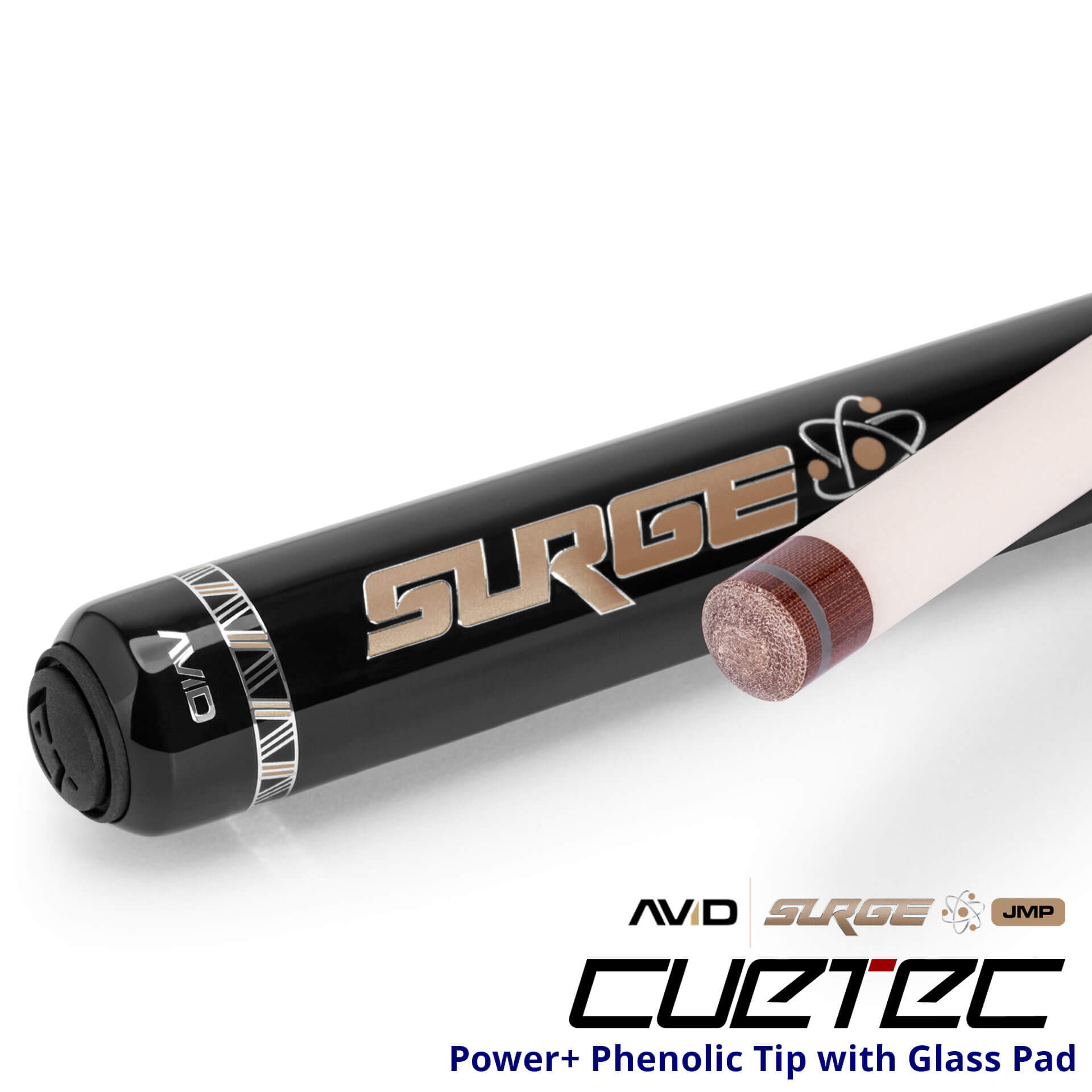 Cuetec – AVID Surge Jump Cue – Black and Gold - Image 5