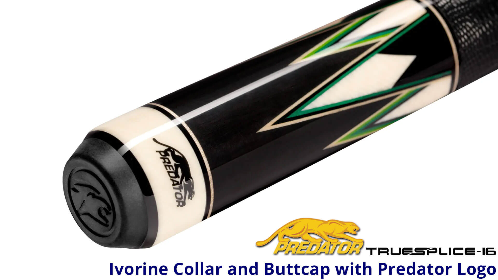 Predator – Limited Edition “True Splice 16” Ebony Pool Cue – Leather Wrap - Image 2