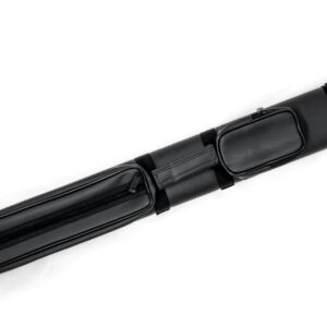 Pool Cue Case 2×2 – Black Vinyl – Hard Case