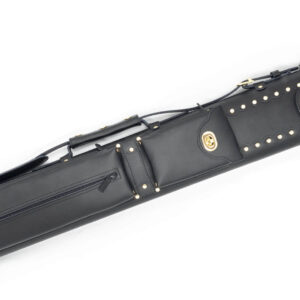 Leather Pool Cue Case – 2×4 Cowboy Dual Pockets – Hard Case