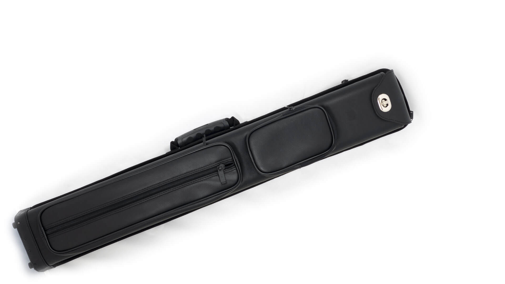 Pool Cue Case – 3×5 Black Dual Pockets – Hard Case