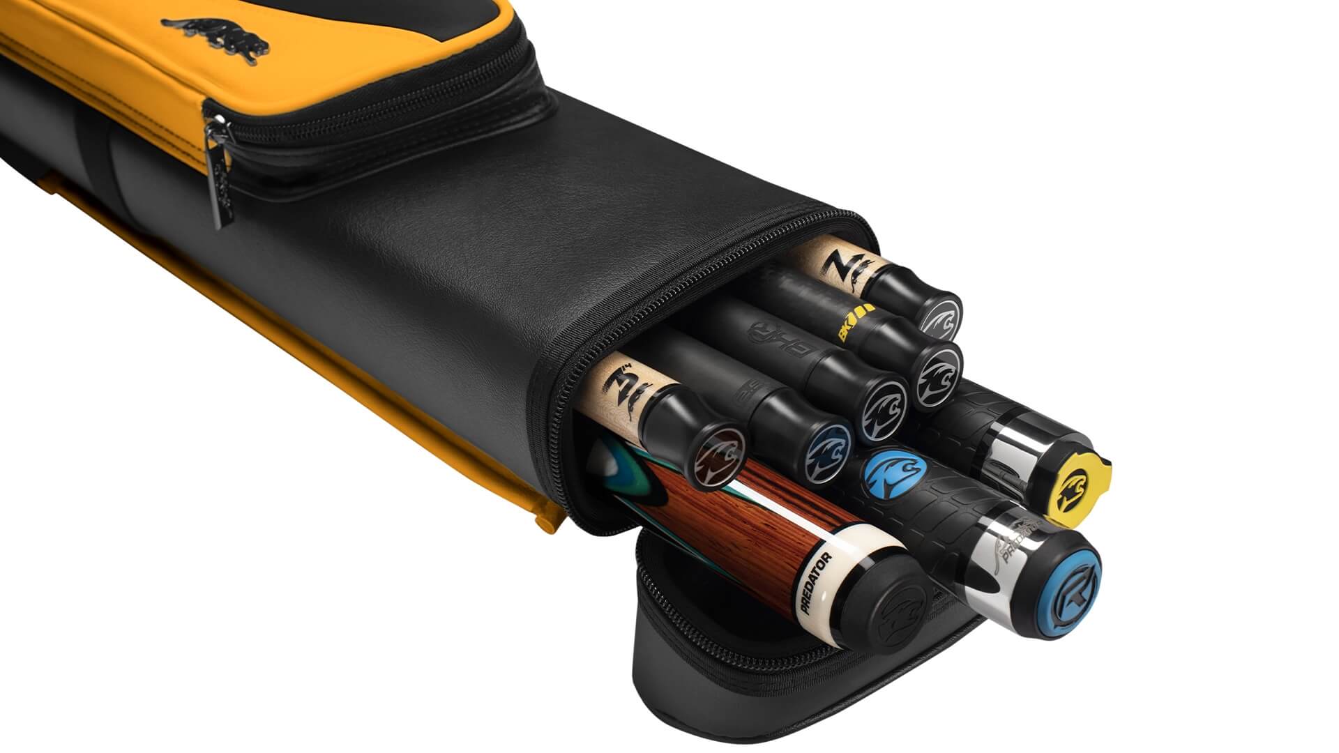 Predator Cue Case – “Roadline” – Black Yellow – 3×5 Hard Case - Image 2