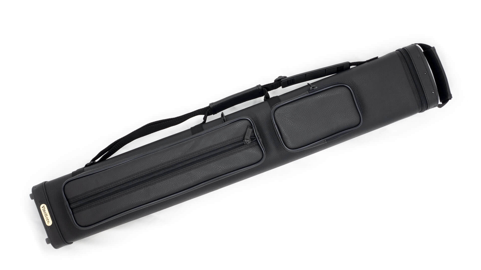 Pool Cue Case – 4×6 Black Dual Pockets – Hard Case