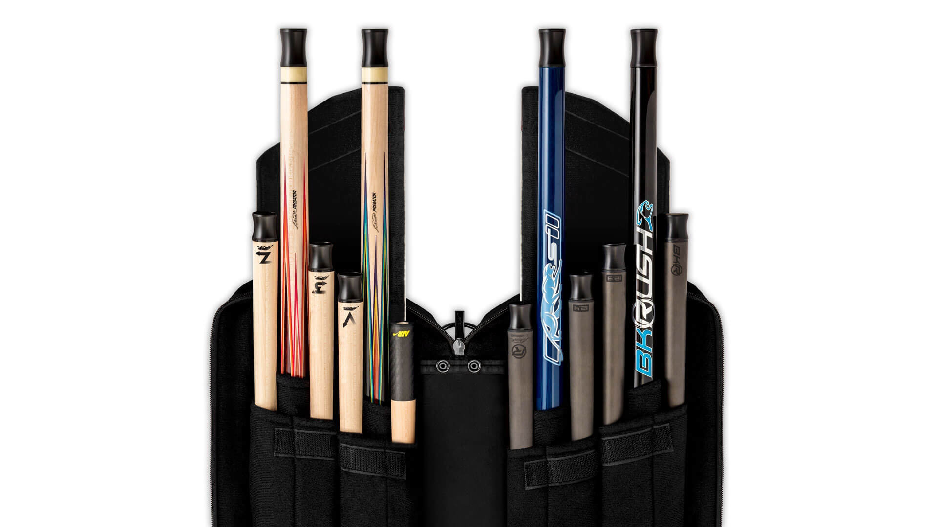 Predator Cue Case – “Roadline” – Beige Black – 4×8 Soft Case - Image 5