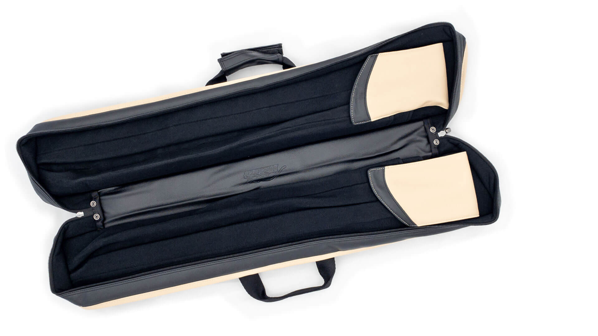 Predator Cue Case – “Roadline” – Beige Black – 4×8 Soft Case - Image 2