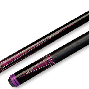 Players – Pool Cue Black Purple Irish-Linen Wrap – C812