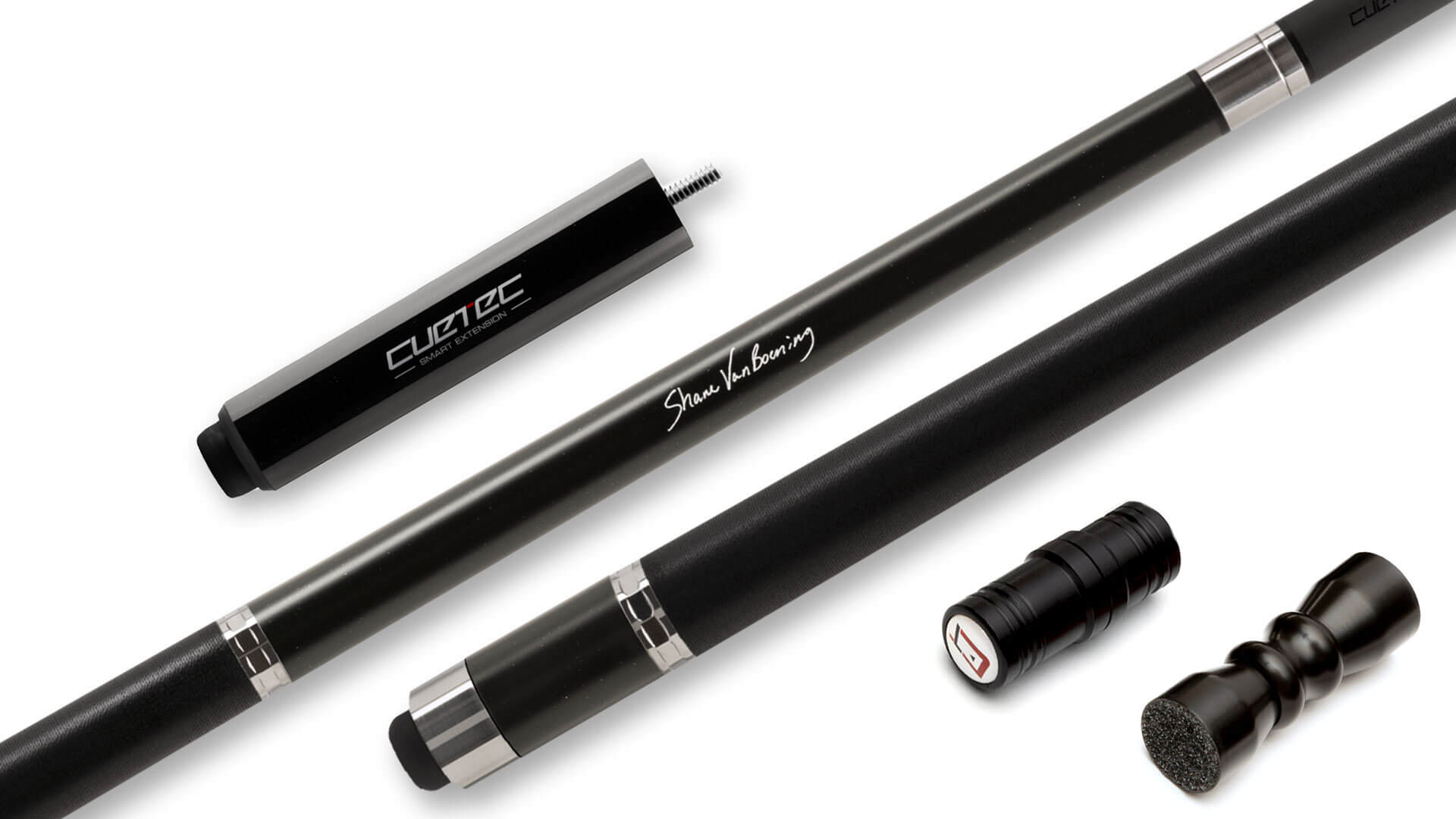 Cuetec Cynergy SVB -“ Dakota Edition -“ Black Starlight Pool Cue with Irish-Linen Wrap -“ 95-130DE