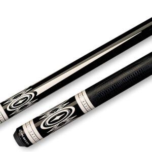 Players – Pool Cue Black Lizard Embossed-Leather Wrap – G-3398