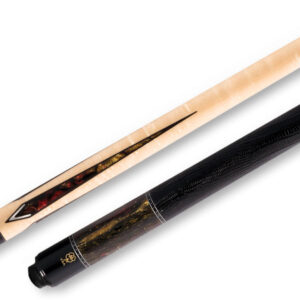 McDermott – Birdseye Maple Construction Pool Cue Embossed-Leather – G431