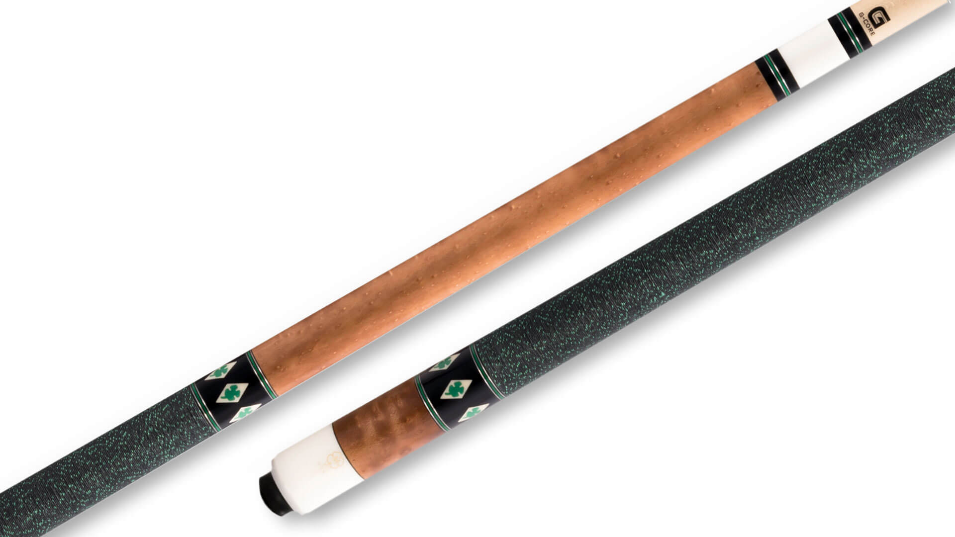 McDermott – Walnut Stain Birdseye Pool Cue Irish-Linen – G436
