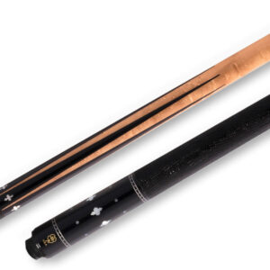 McDermott – Walnut Forearm Deep Red Birdseye Pool Cue Embossed-Leather – G502