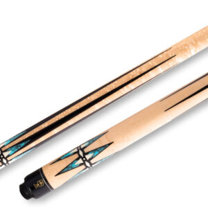 McDermott – Glossy Birdseye Turquoise Inlay Pool Cue – G605