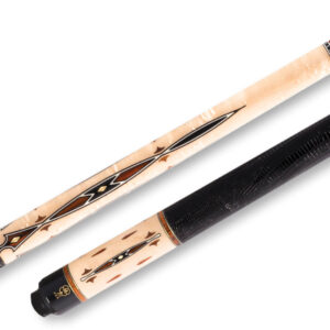 McDermott – Glossy Birdseye Forearm Pool Cue Embossed-Leather – G707