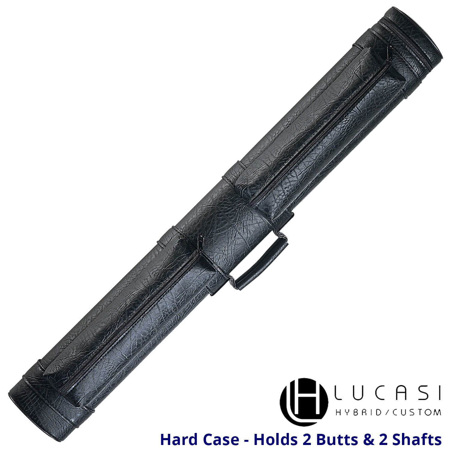 Lucasi Hard Cue Case – “LC22A” – Black – 2×2