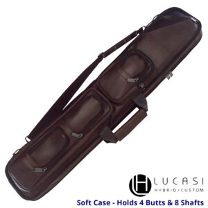 Lucasi Soft Cue Case – “Pro Series LC5” – Brown – 4×8