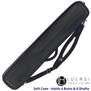 Lucasi Soft Cue Case – “LC948W” – Black – 4×8