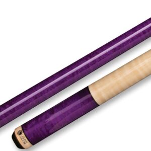 Lucasi – Purple Birdseye Pool Cue Natural Wrapless – LZC6