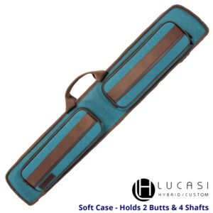 Lucasi Soft Cue Case – “LZDU24BL” – Blue Brown – 2×4