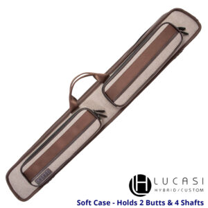 Lucasi Soft Cue Case – “LZDU24GY” – Tan Brown – 2×4