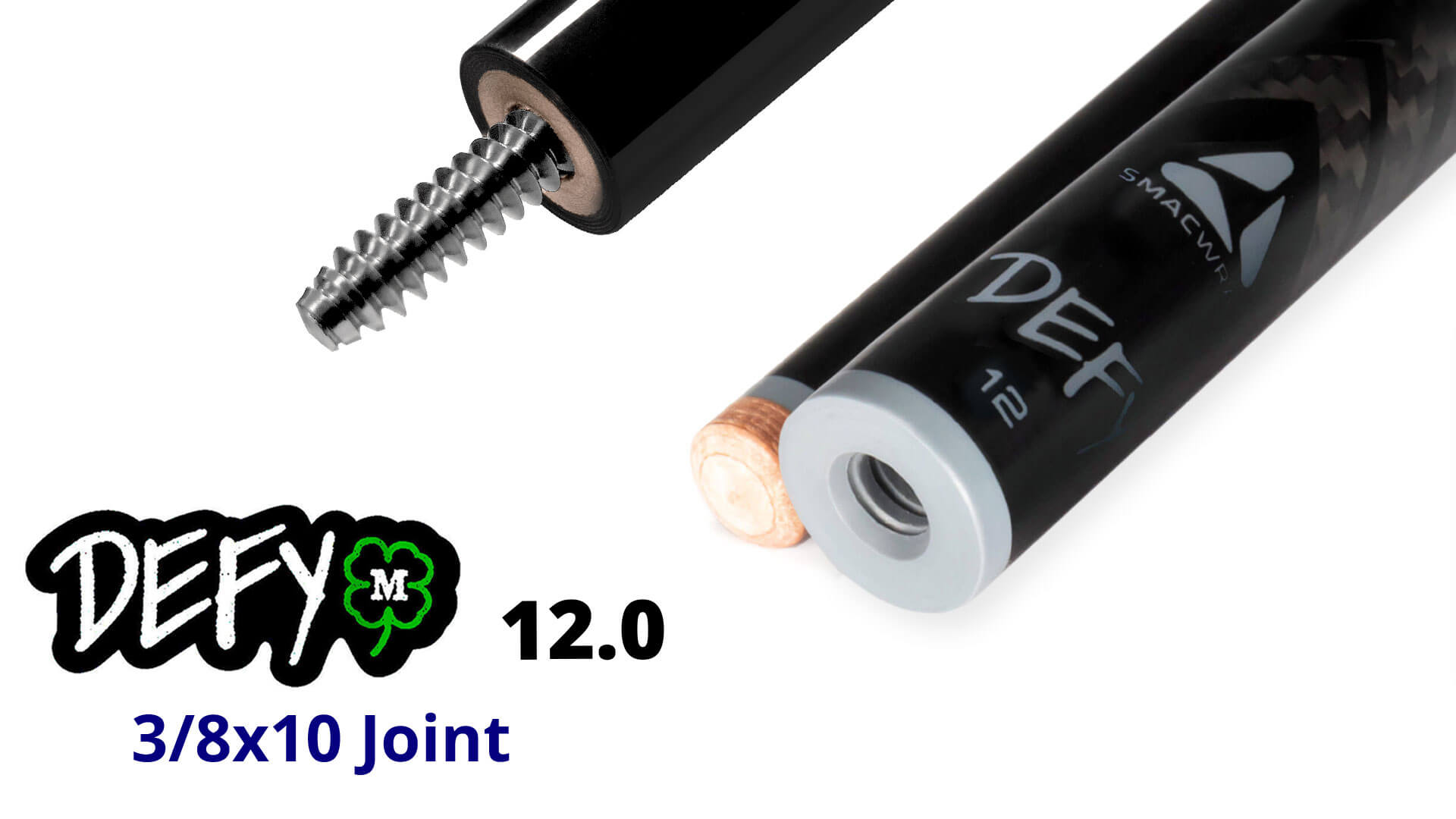 McDermott – “Defy” Shaft – 12.0 mm – Carbon Fiber – 3/8×10 Joint