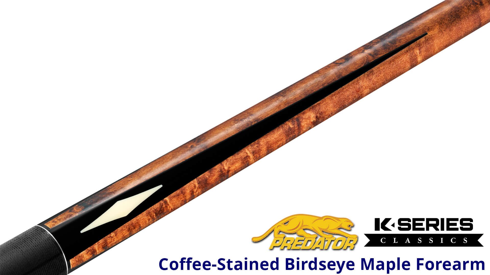 Predator – K Series Classics – 2-1 Pool Cue – Coffee Stained Birdseye Maple – Linen Wrap - Image 3