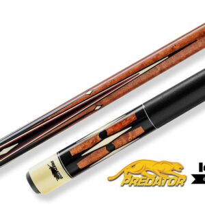 Predator – K Series Classics – 2-4 Pool Cue – Coffee Birdseye Maple Ebony Butt – Linen Wrap