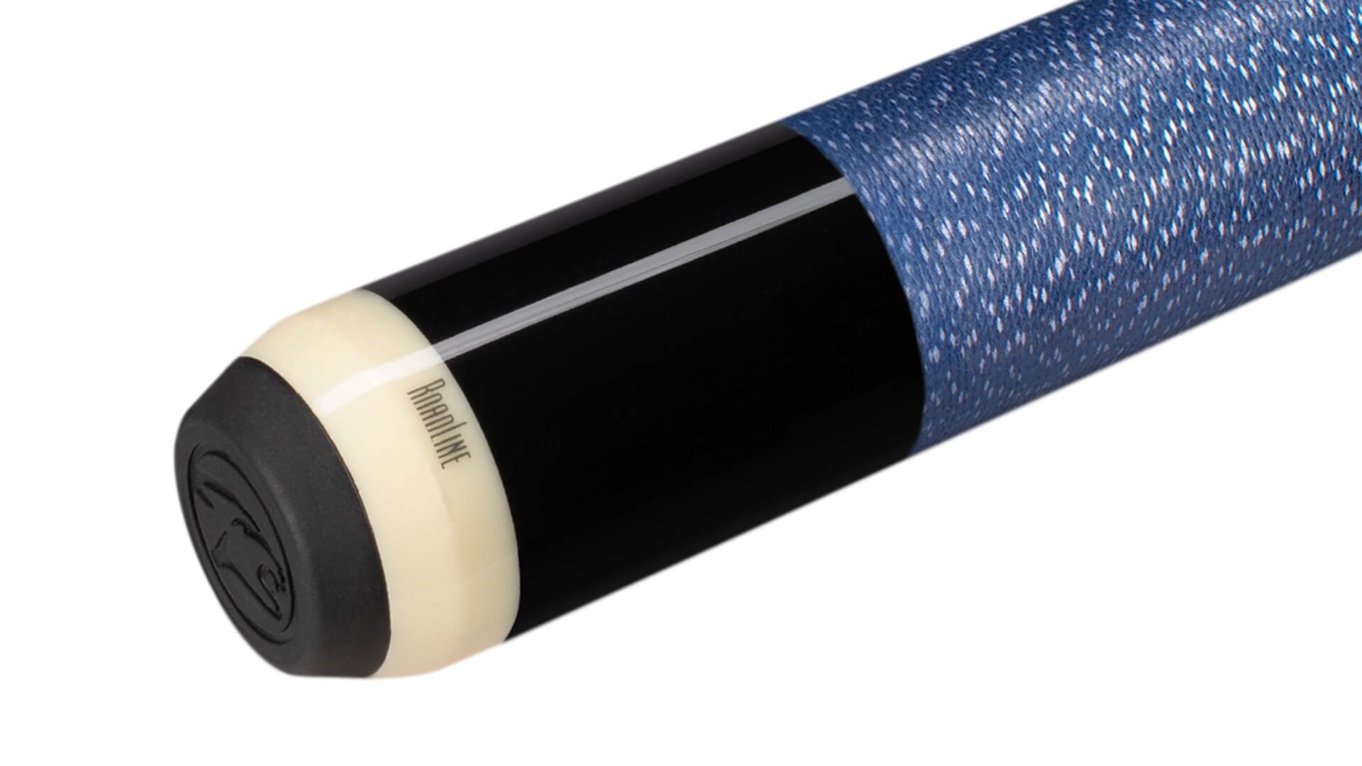 Predator – Sneaky-Pete Pool Cue – 8-Points Curly Maple Black Blue – Linen Wrap - Image 2