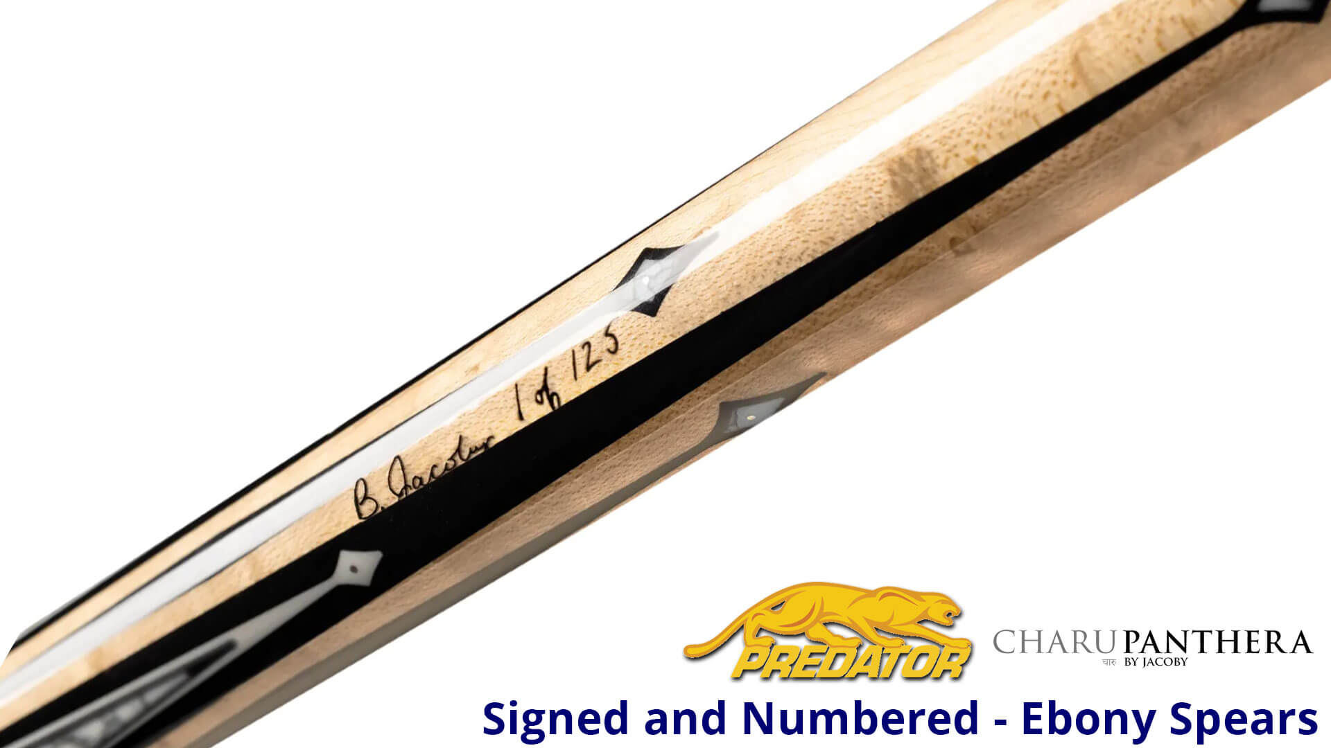 Predator – Special Edition “Charu” Panthera Pool Cue – White Turquoise – Wrapless - Image 3